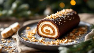 Une bûche glacée au Thermomix, végétarienne et ultra gourmande pour Noël !