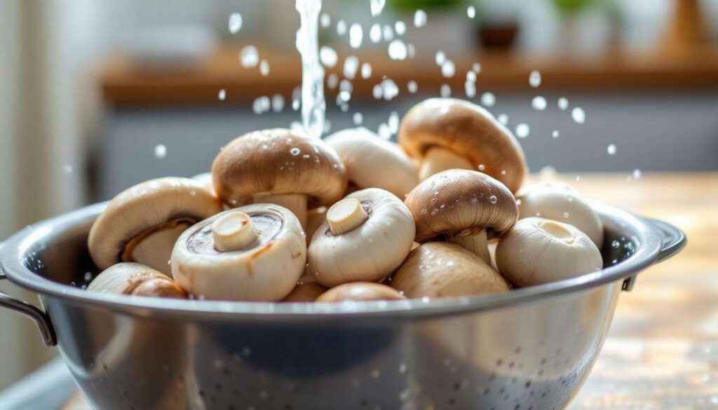 Laver les champignons avant de les cuisiner : bonne ou mauvaise idée ?