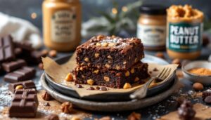 Brownie fondant chocolat beurre de cacahuète : la recette qui nous laisse sans voix
