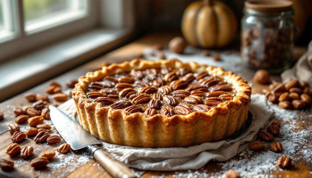 Cette tarte aux noix de pécan ou "Pecan Pie" vous offre toutes la douceur made in USA