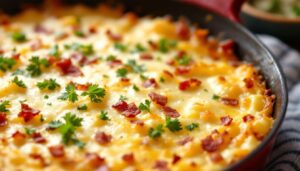 Un gratin crémeux aux poireaux et lardons prêt en 30 minutes chrono ? La recette est là