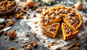 Tarte aux noix de Grenoble, caramel fondant et pâte dorée : la recette crousti-fondante qui fait craquer tout le monde