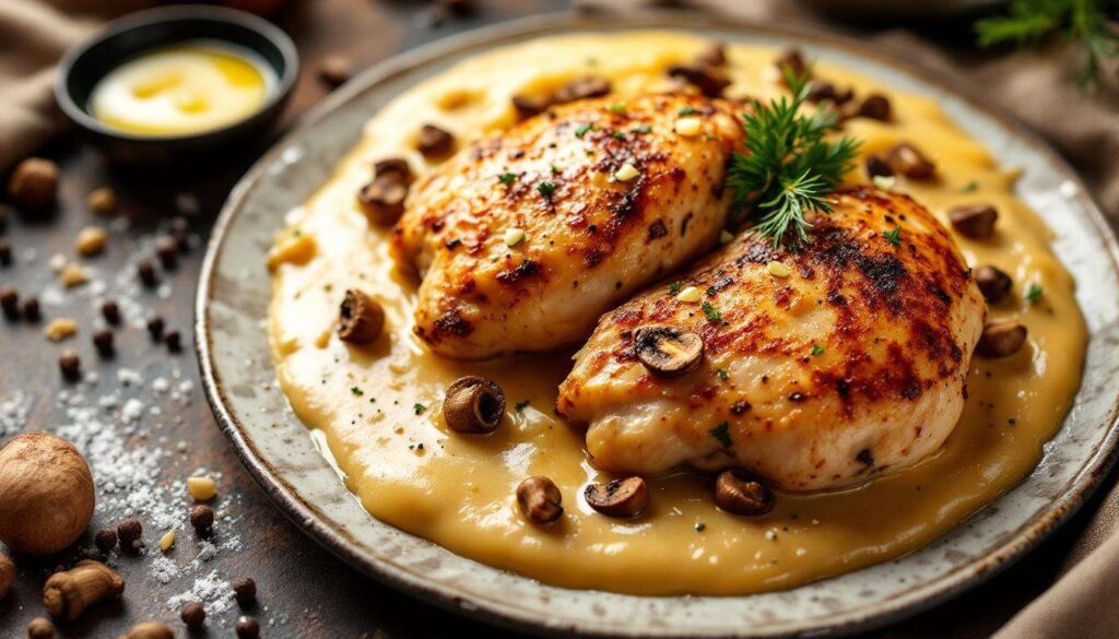 Proposer du poulet à Noël c’est possible, surtout avec cette recette délicieuse aux morilles
