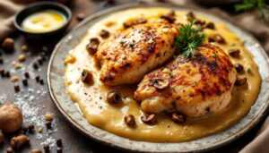Proposer du poulet à Noël c’est possible, surtout avec cette recette délicieuse aux morilles