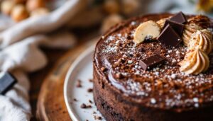 « Je ne me lasse jamais de ce moelleux chocolat-marron sans farine » : le dessert express ultra fondant pour l’automne