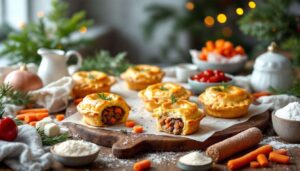 Ces petites tourtes devraient beaucoup plaire à vos enfants à Noël (et leur faire manger de la viande et des carottes !)