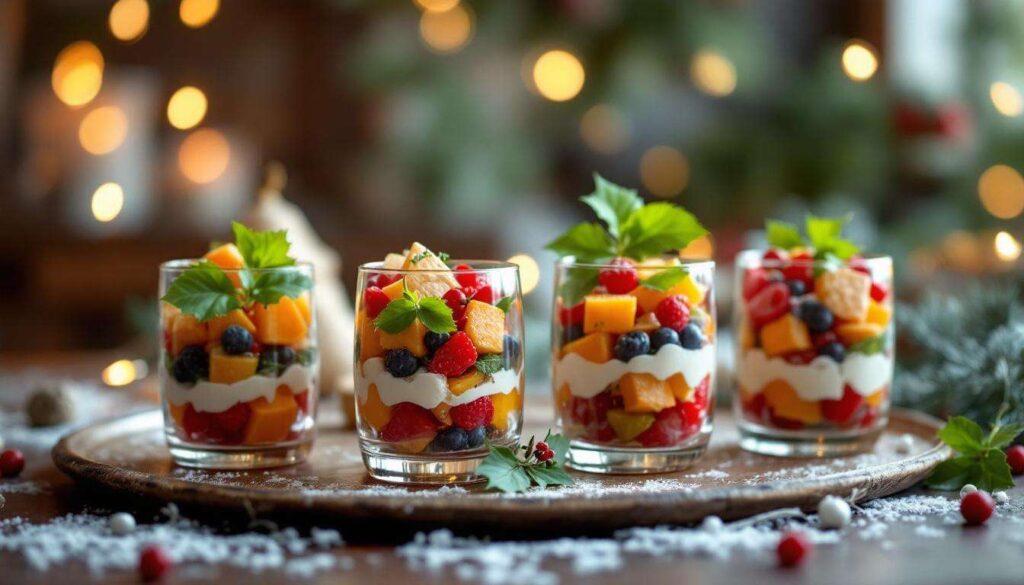 4 idées de verrines salées faciles et gourmandes pour un apéritif de Noël réussi