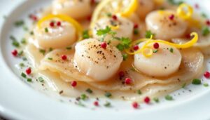 Découvrez la recette du carpaccio de Saint-Jacques d'Alain Ducasse