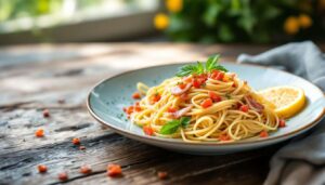 Quand le citron sublime vos linguine aux œufs de truite