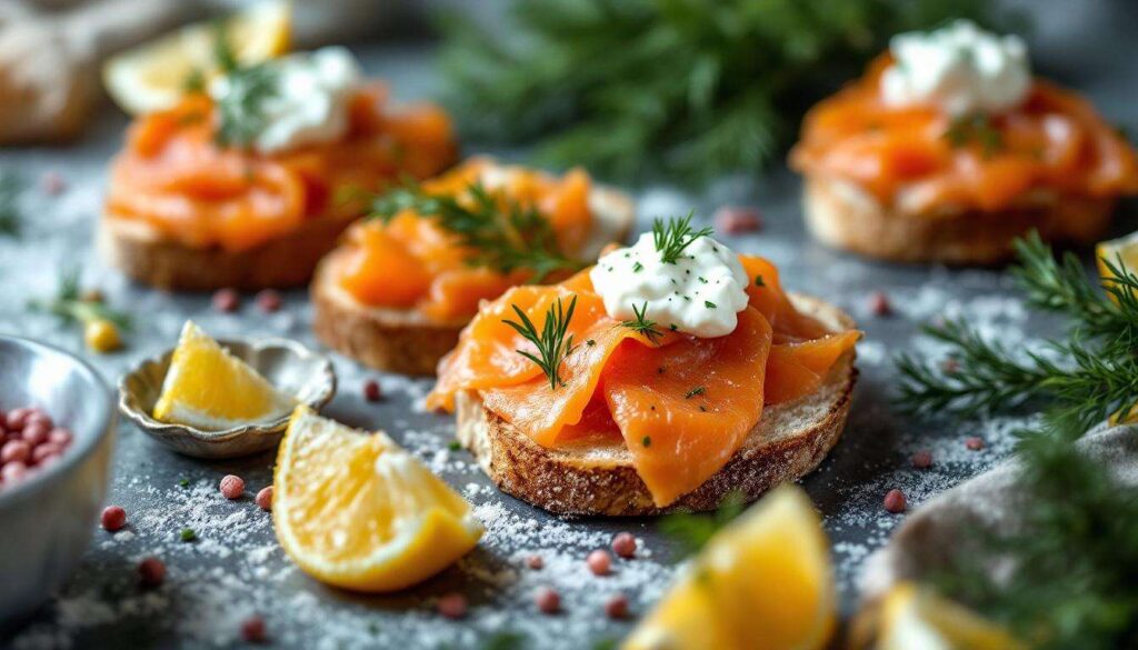 La tartine chic aux rillettes de saumon qui va illuminer votre apéritif de Noël (et régaler votre grande tablée !)