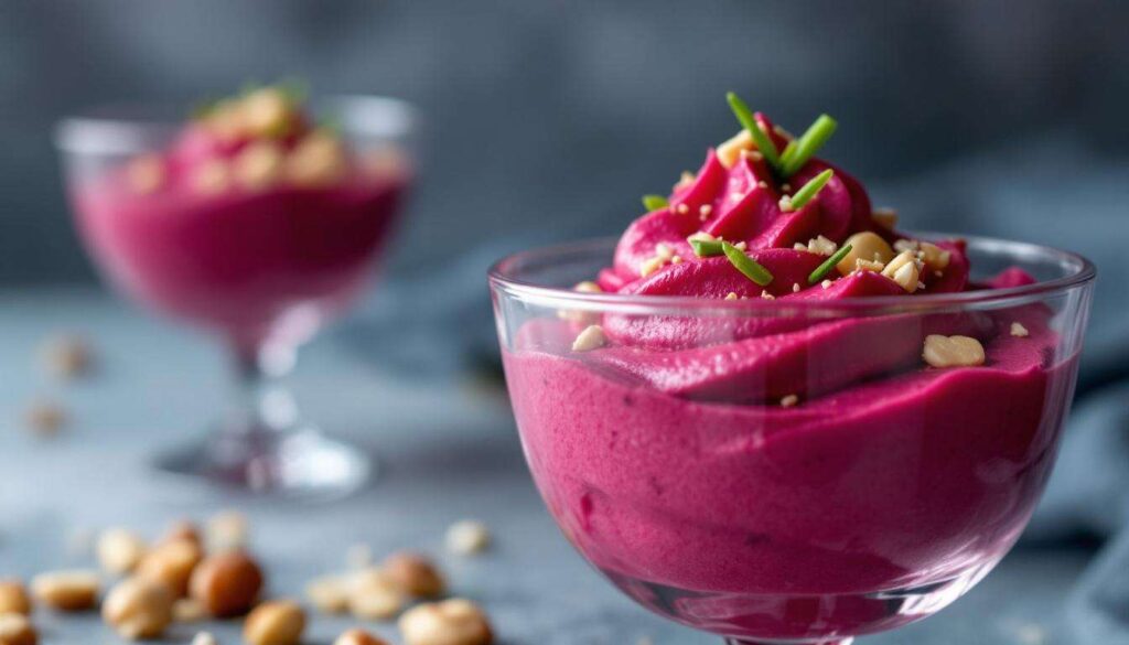 Mousse de betterave en verrines : prête en 10 minutes, onctueuse et bien fraîche
