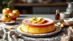 Gâteau-flan aux pommes très fondant : beaucoup de fruits, prêt en quelques minutes