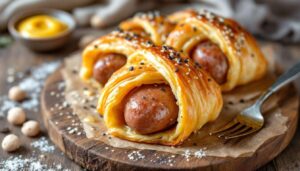 Feuilletés aux knackis bien dorés : la recette facile pour l’apéro