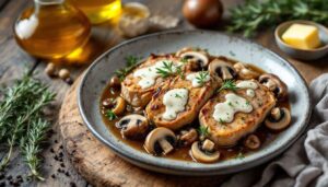 Filet mignon de porc sauce forestière : des médaillons tendres en cuisson rapide