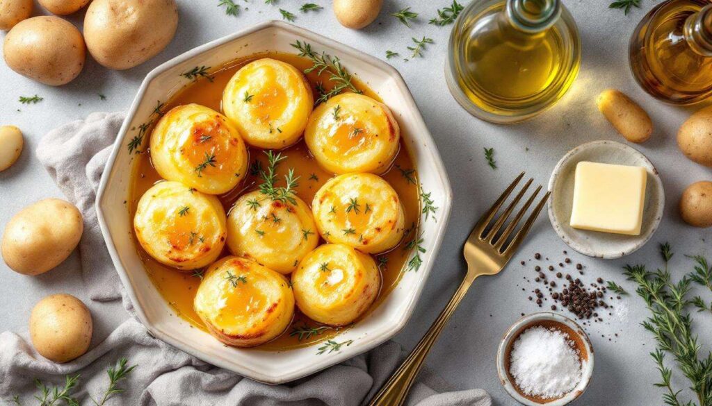 Fondant de pommes de terre au four : beurre, thym et cuisson dorée presque sans effort