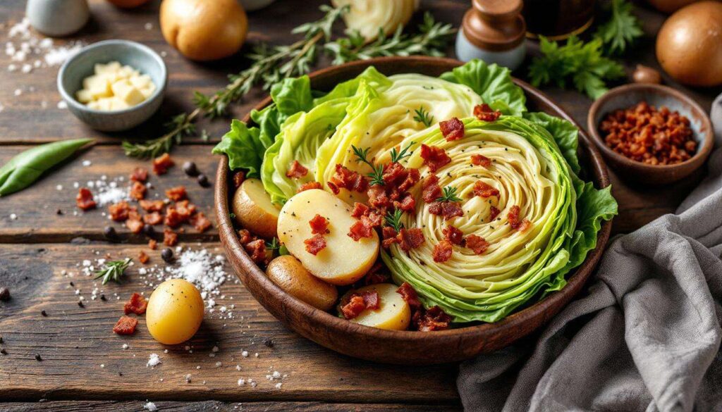 Voici le plat réconfortant qui a sauvé mes soirs d’hiver : chou, patates, lardons et c’est tout