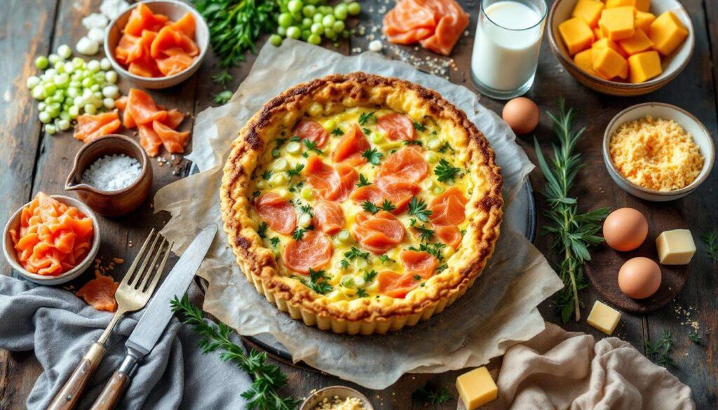 « Le dîner cinq étoiles de mes soirs pressés » : la quiche sans pâte poireaux-saumon fumé qui met tout le monde d’accord