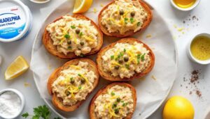 Toasts de rillettes de thon au citron : l’apéro express sans cuisson