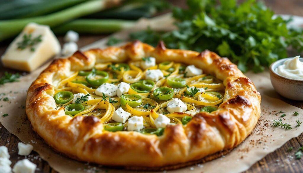 Le dîner croustillant et ultra fondant qui unit poireaux et chèvre frais en 25 minutes chrono : la tarte maison qui va tout changer