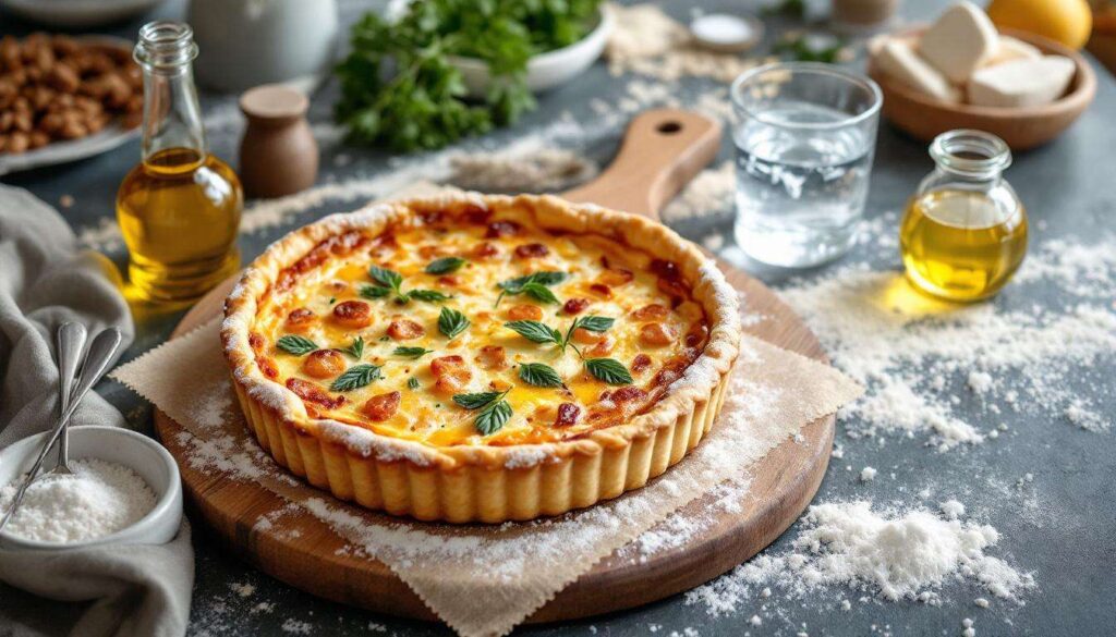 Idéale pour une quiche" - cette pâte brisée sans beurre remplace parfaitement la version traditionnelle