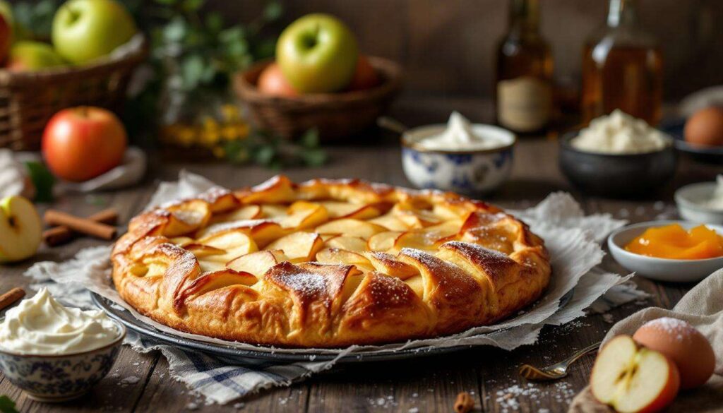 Tarte aux pommes fondante : le pliage normand qui impressionne à tous les coups