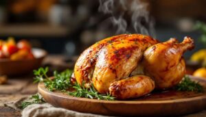 Poulet rôti juteux : le temps de repos que les chefs respectent et que vous ignorez