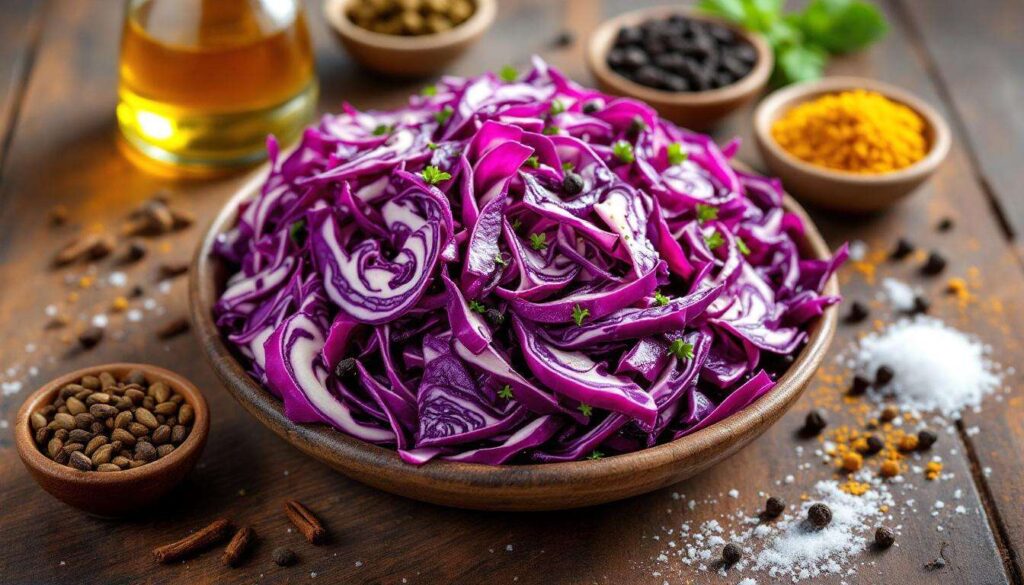 Chou rouge croquant : la marinade rapide qui remplace la cuisson longue