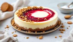 Cheesecake sans cuisson au yaourt grec : la version express du viral TikTok prête en 10 minutes de préparation