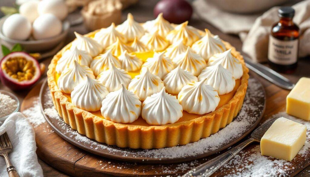 Tarte meringuée aux fruits de la passion : croustillante, acidulée et facile à réussir