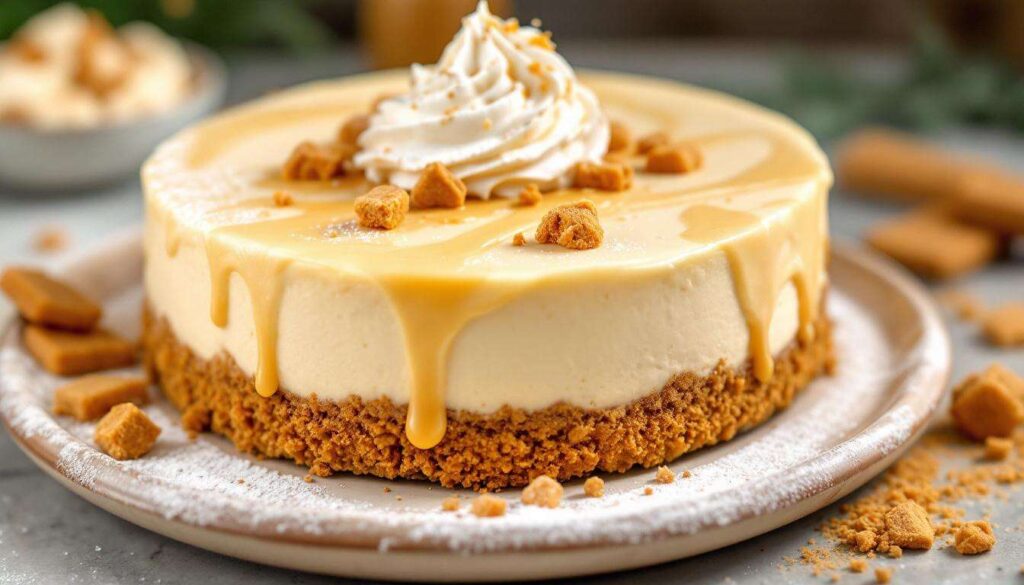 Cheesecakes sans cuisson spéculoos-vanille : faciles, fondants et sans four