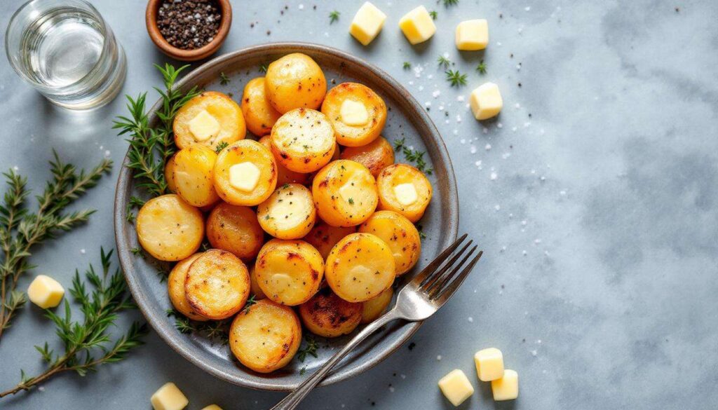 Fondant de pommes de terre au four : beurre, thym et belle cuisson dorée presque sans effort