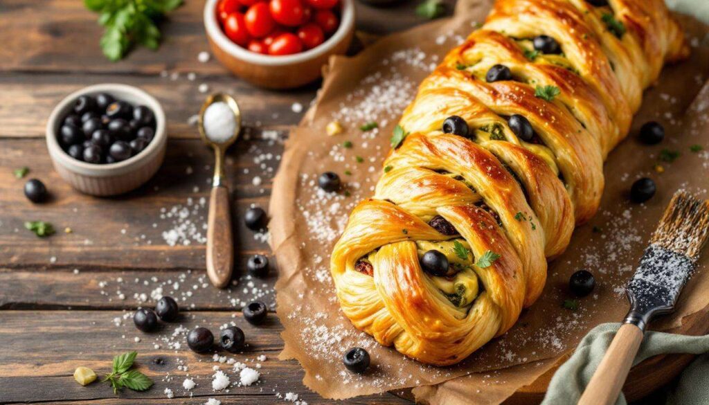 Cette recette facile de tresse feuilletée végétarienne deviendra votre dîner improvisé préféré