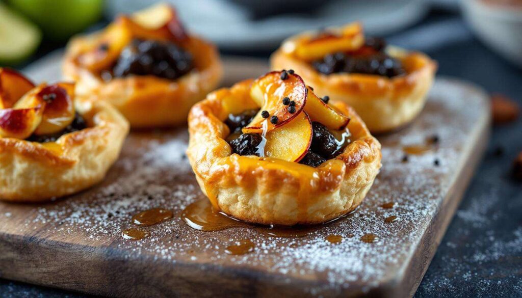 Bouchées feuilletées pomme et boudin noir : l’apéro sucré-salé prêt en 15 minutes