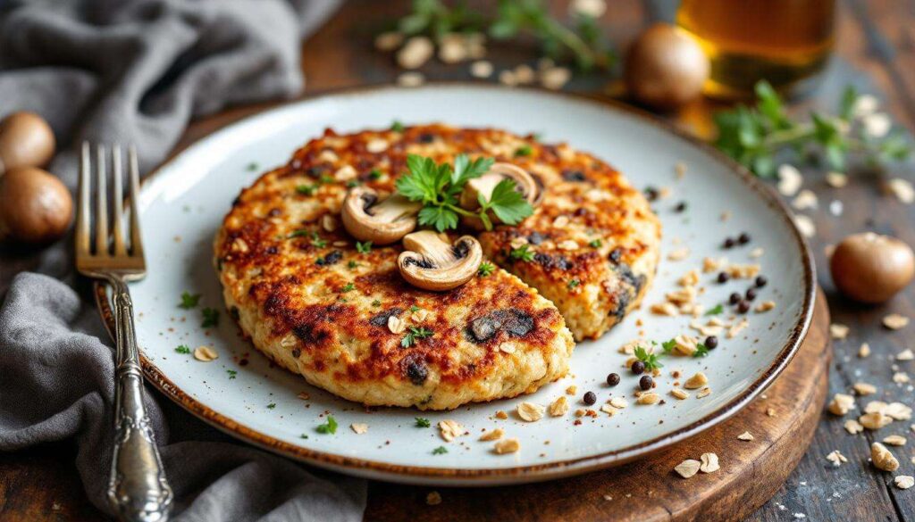 Sans viande mais plein de saveur : galettes de champignons