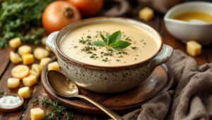 Soupe à l’oignon : crémeuse et rapide – idéale pour les jours froids
