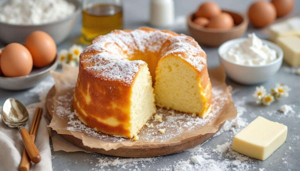 Cake à la crème façon boulanger : moelleux, vanillé et facile