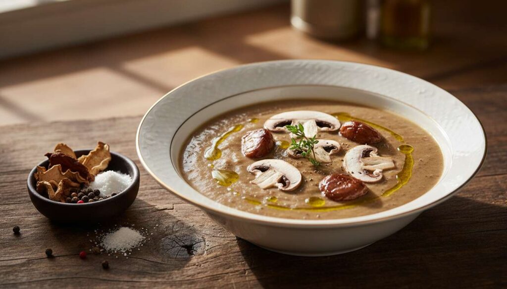 Velouté de champignons et châtaignes : la recette gourmande de Sophie