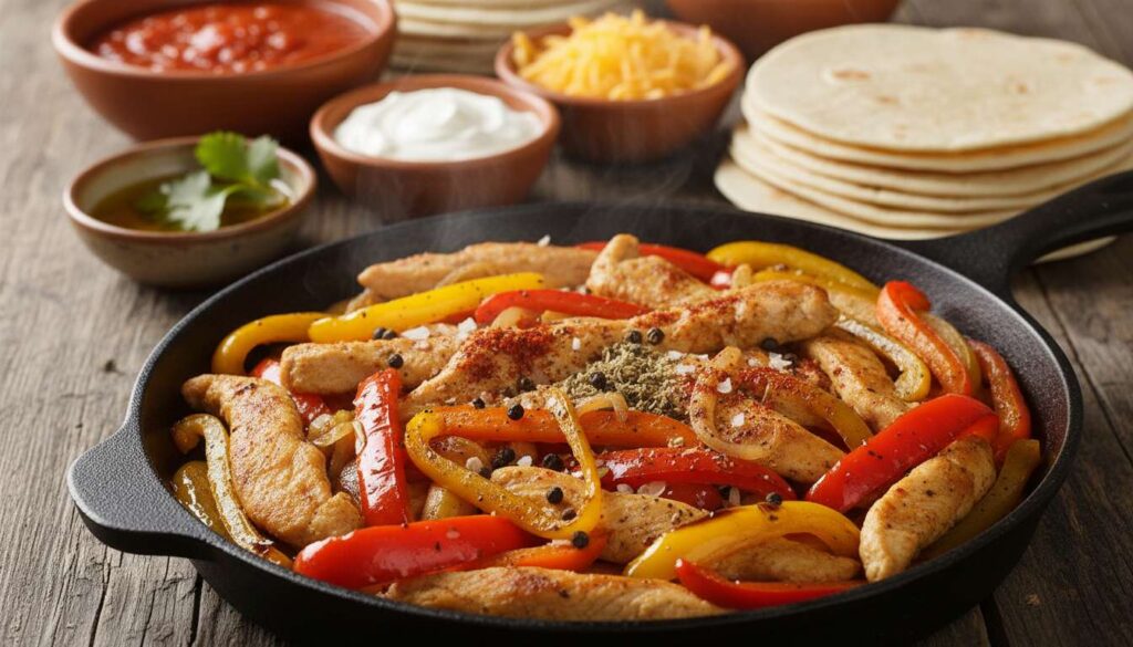Recette de fajitas au poulet facile et savoureuse