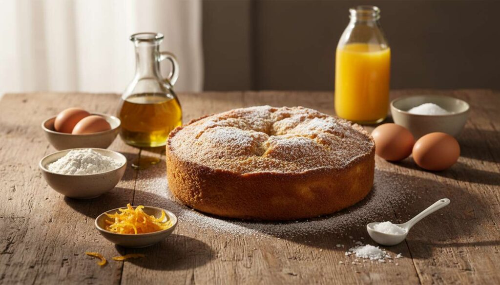 Gâteau à l'orange et huile d'olive : recette gourmande