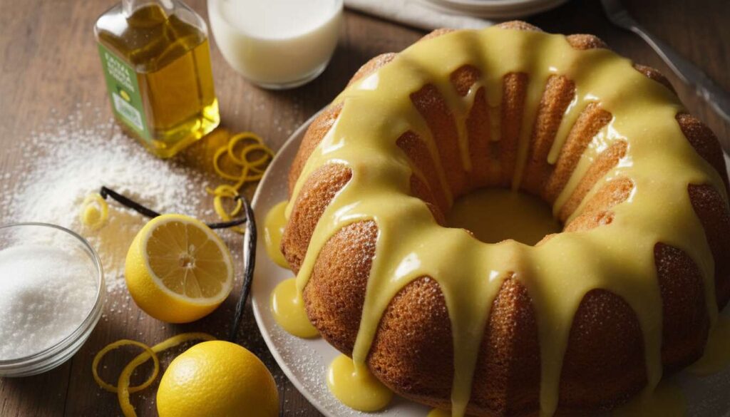 Bundt cake citron et huile d'olive : recette gourmande