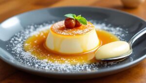 Île flottante au double caramel : recette gourmande