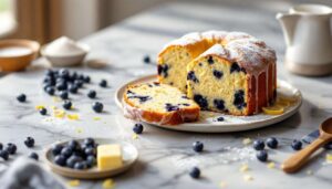 Gâteau myrtilles citron amandes : une recette gourmande